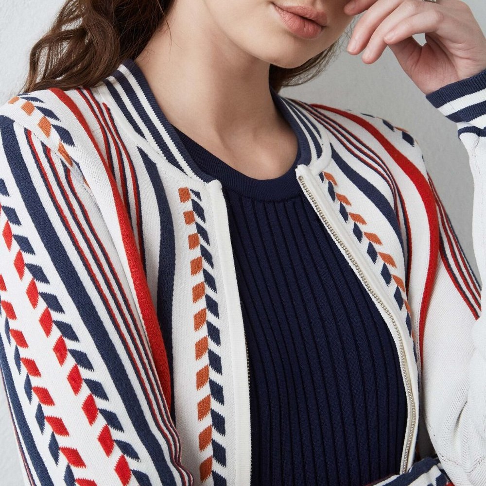 BCBG MaxAzria Thomas Jacquard Bomber Jacket - Picture 2 of 8